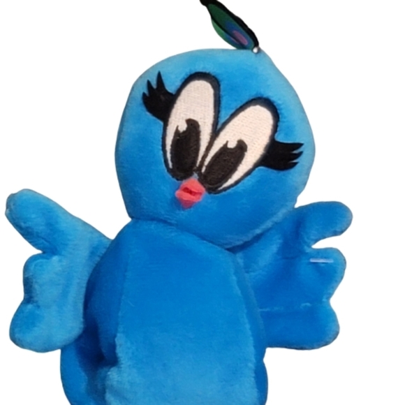 Penelope Stuffed Blue Peacock Red Heels, JC Penney’s Privilege - Picture 4 of 12